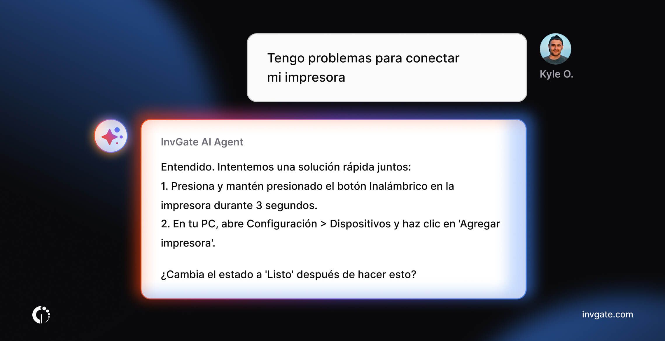 Ejemplo de la segunda capa de adopción de IA en ITSM.